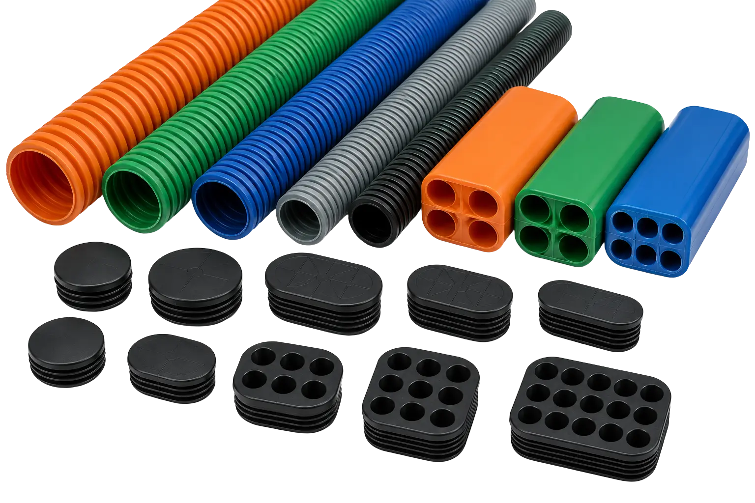 Subducts and duct plugs for cable routing